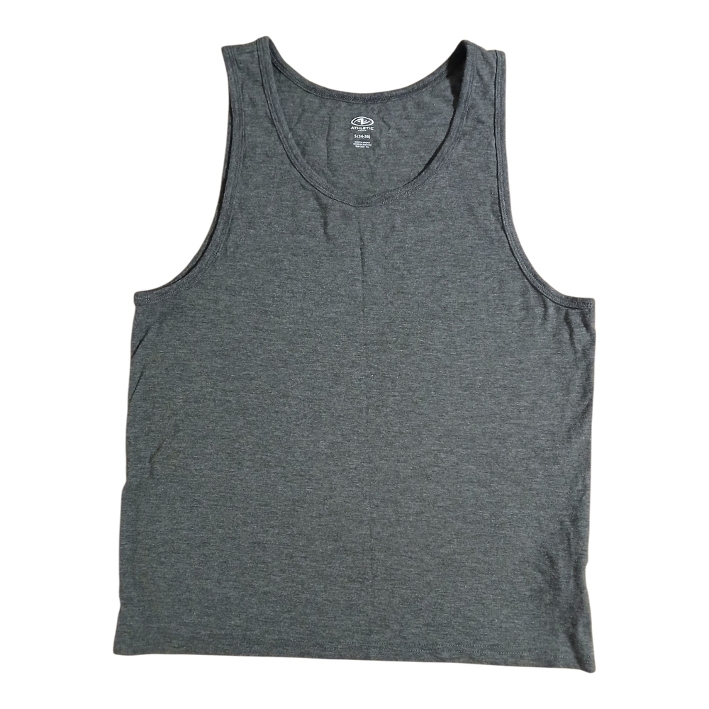 Athletic Works Gray Heather Scoop Neck Tank Top